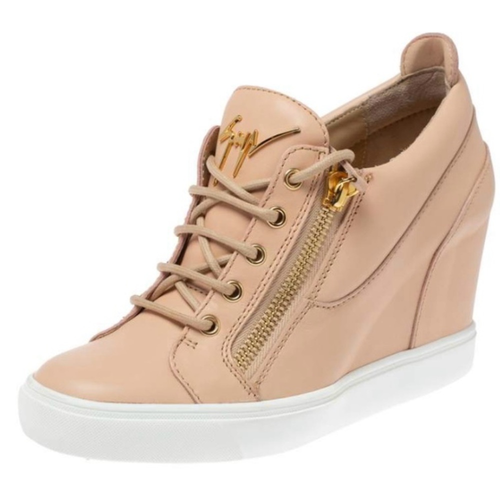 Giuseppe Zanotti Nude Wedge Sneakers